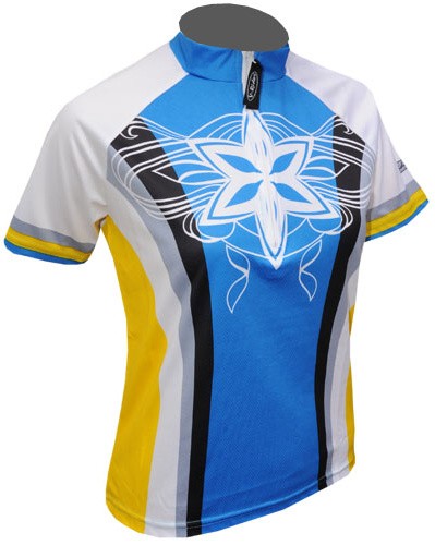 Cyklistický dres STAR - modro/žlutý