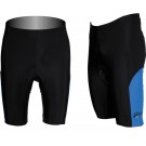 Cyklistické kraťasy SPORT do pasu pánské - černá/modrý bok
