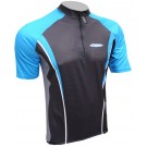 Cyklistický dres ACTIVE - černo/modrý