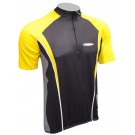 Cyklistický dres ACTIVE - černo/žlutý