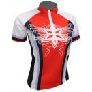 Cyklistický dres STAR - červeno/černý